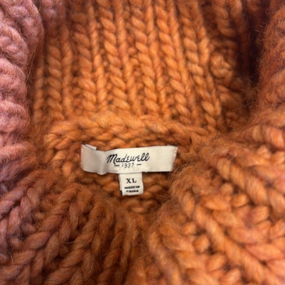 Madewell Handknit Cozy Turtleneck Sweater XL - Picture 8 of 10